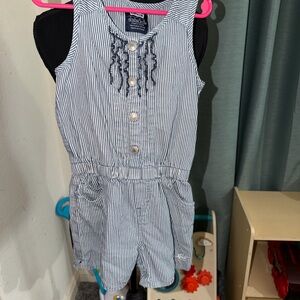 Levi's Blue and White Striped Kids Romper